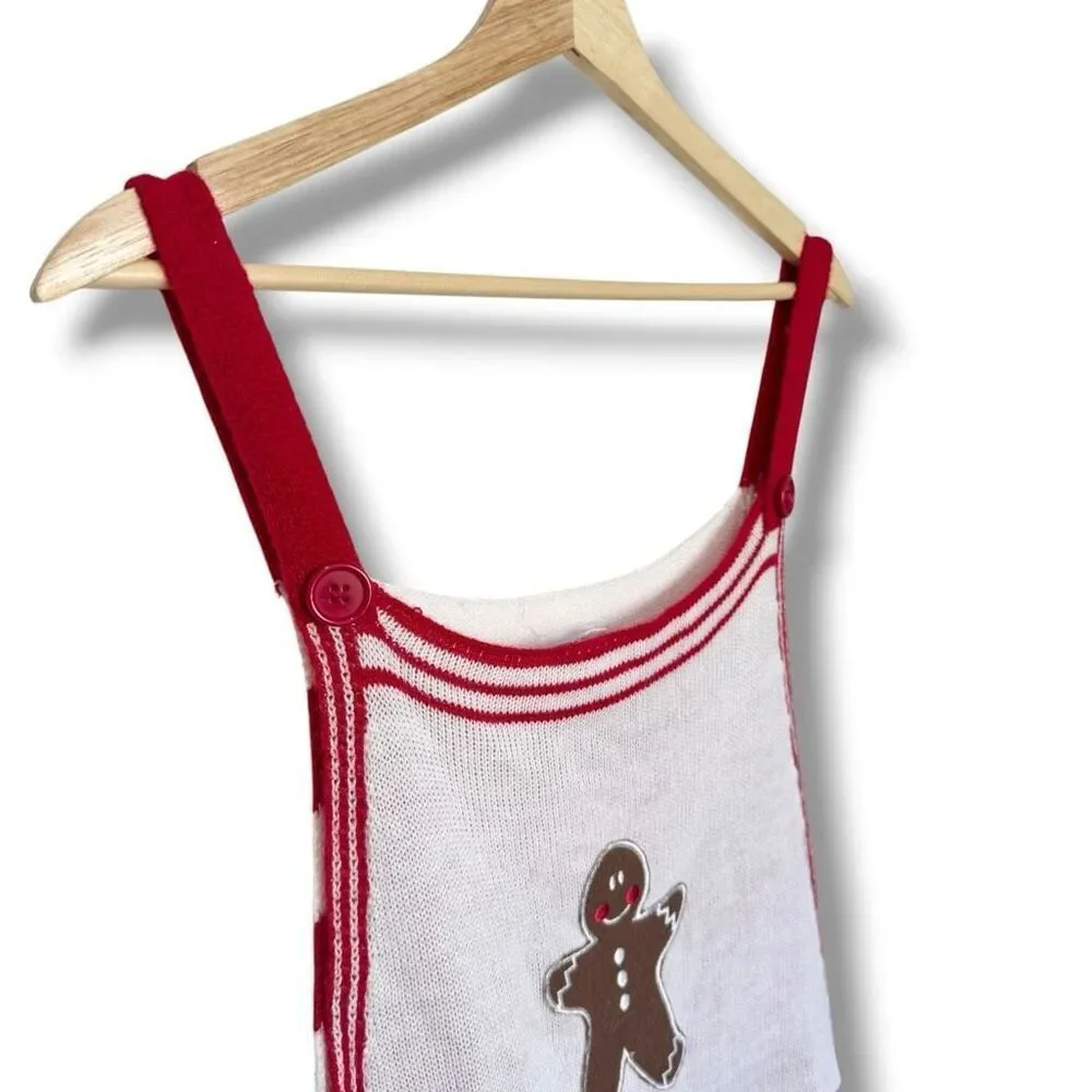 Eyeshadow Christmas Gingerbread Jumpsuit Women’s Large 32in inseam